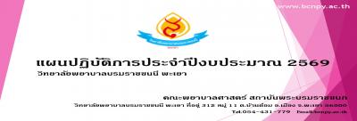 แผนปฏิบัติการปีงบประมาณ 2569
